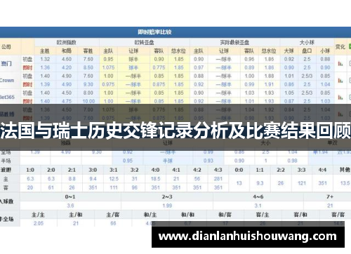 法国与瑞士历史交锋记录分析及比赛结果回顾